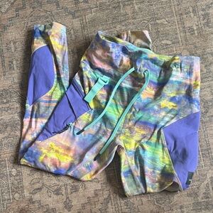 Lululemon tye dye workout leggings